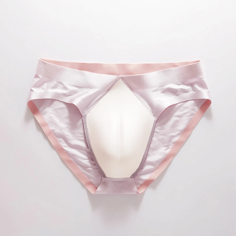 2022 Nylon Sissy Panties Mens Underwear Triangle Brief Underpants Undies Bikini Peni Pouch Summer Transvestite