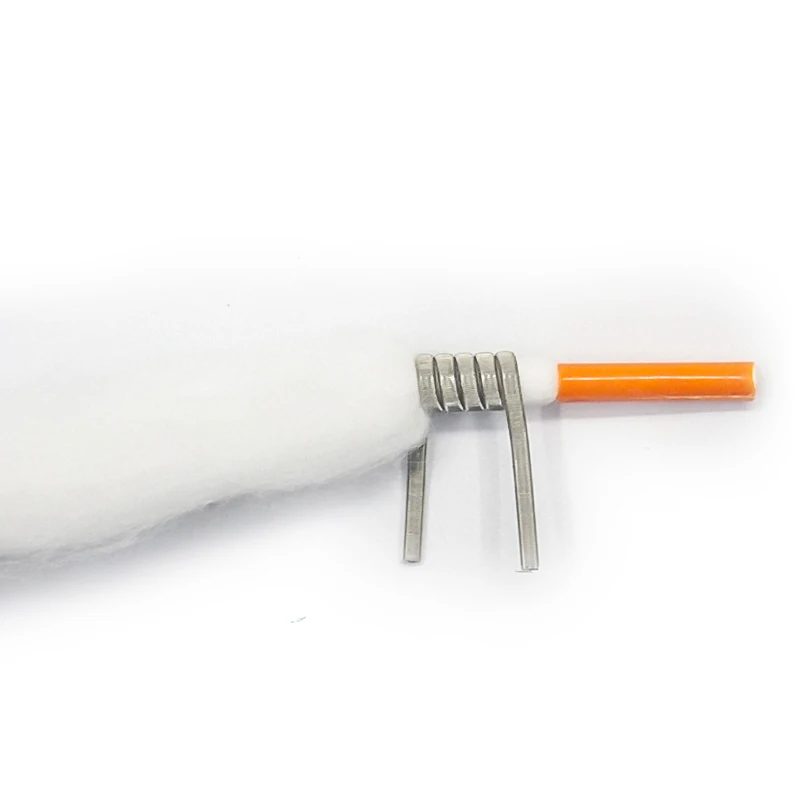 20 قطع حقيبة لتقوم بها بنفسك أدوات السجائر الإلكترونية لفائف محملة مسبقا القطن العضوي 120 سنتيمتر ل البخاخة Rda Rta Vape اكسسوارات الترويج