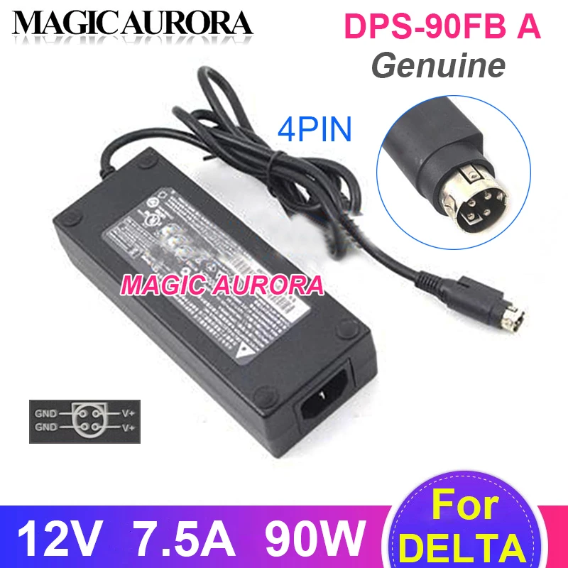 Genuíno delta DPS-90FB a 90w carregador 12v 7.5a DPS-90AB-3 adaptador ac para netgear readynas nv rnd4000 synology dj416j fonte de alimentação