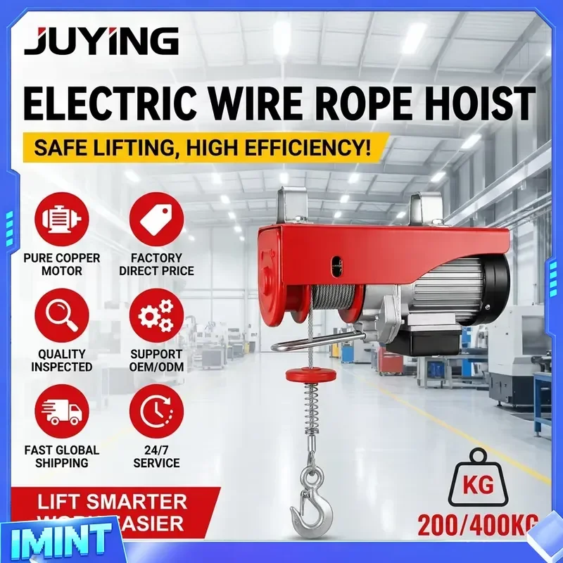 Professional Versatile Push Mini Electric Hoist Home Heavy Single Phase Mobile Trolley Lifting Equipment Electric Hoist