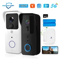 Timbre de vídeo WiFi 5G 2,4G 1080P Tuya intercomunicador inalámbrico inteligente para exteriores cámara inalámbrica impermeable timbre