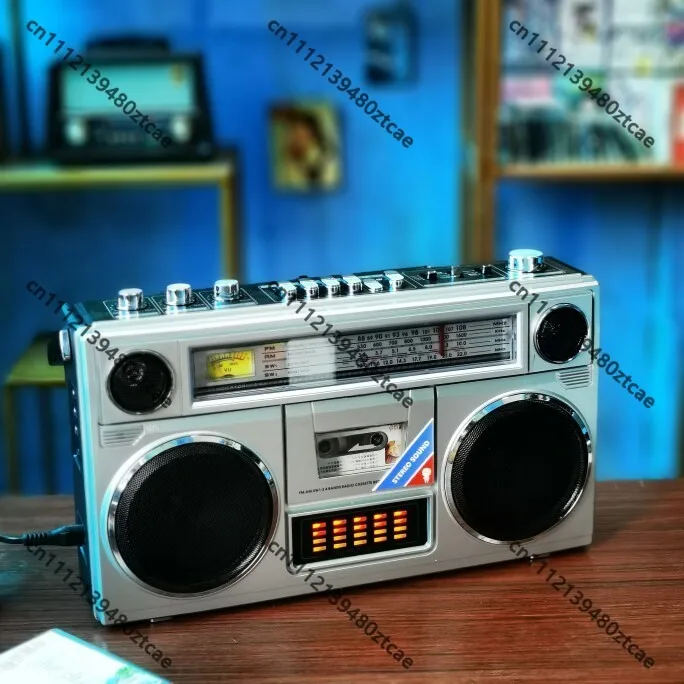 Rechargeable Cassette Tape Recorder Radio Portable Outdoor Speaker Bluetooth TF Card Audio Player