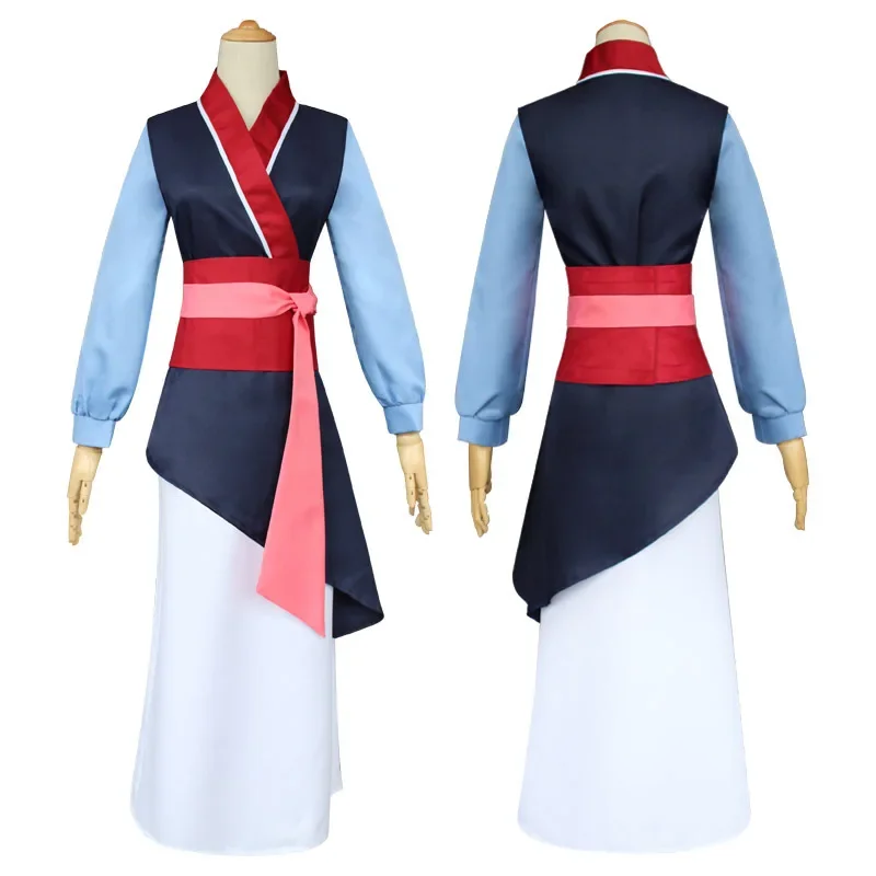 Disfraz de Hua Mulan para adultos, disfraz de Mulan joven, vestido para mujer, dragón Mushu, escenario de Halloween, disfraz de Mulan para adolescentes, disfraces de Carnaval grandes