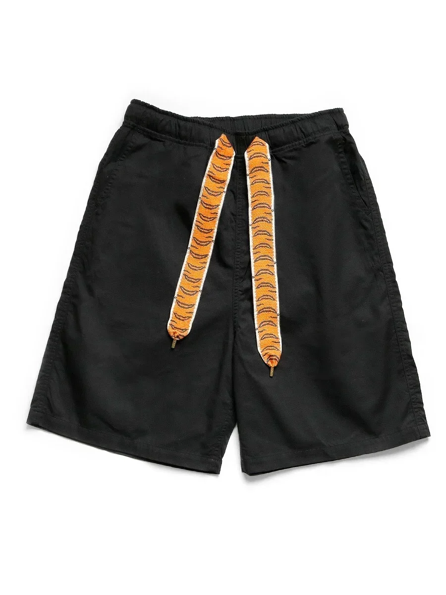 21SS Kapital Hirata and Hiroshi Tiger Stripe Casual Shorts Men's Women's American Loose Capris