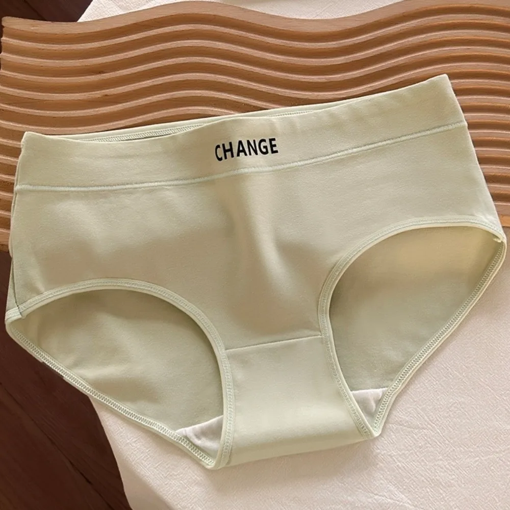

English Letter Women Letter Cotton Panties Cotton Crotch Female Lingerie Letter Cotton Briefs Seamless 6Pcs Cotton Underpants