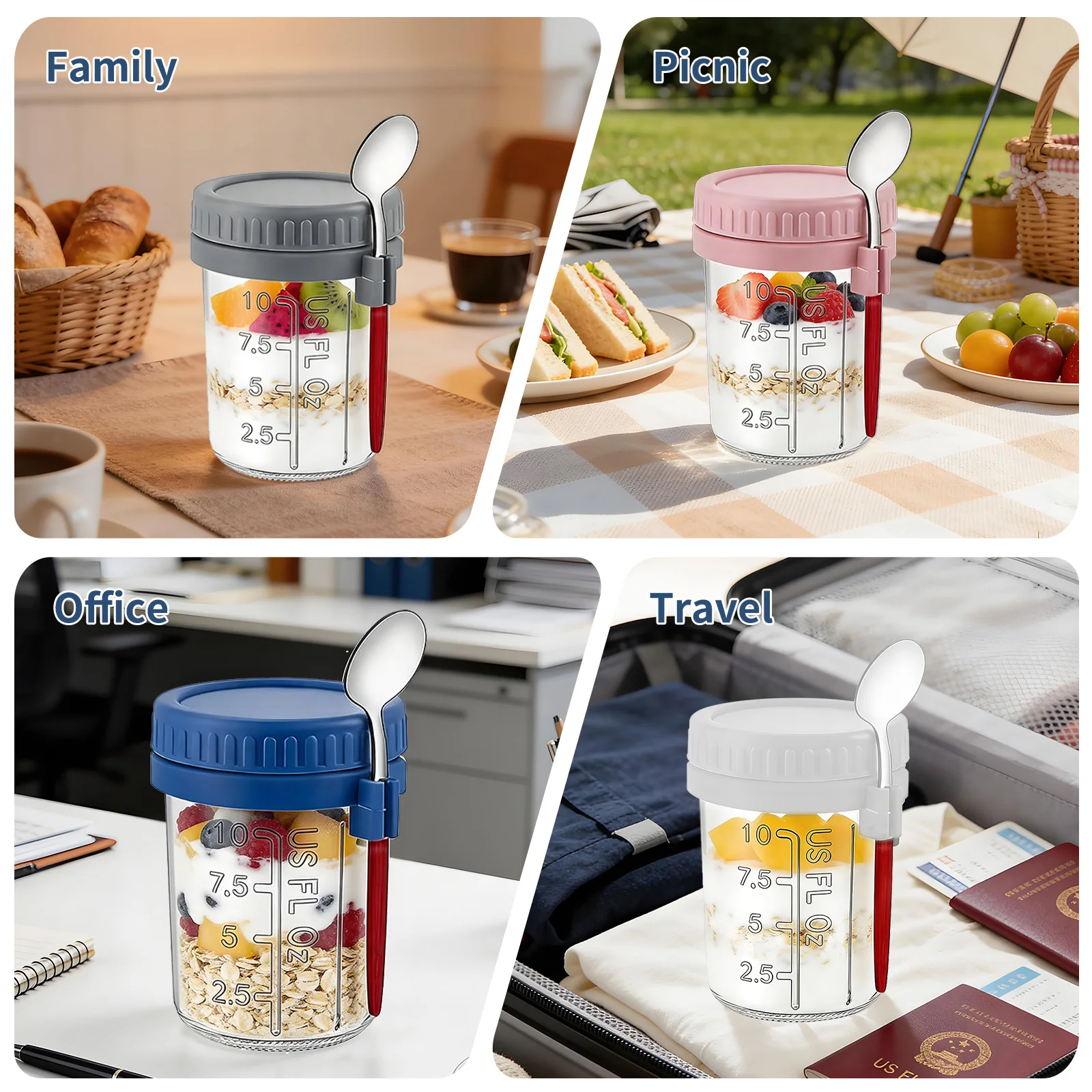 Słoiki na owsiankę na noc o po – Meal Prep Overnight Oats recenzja i cena