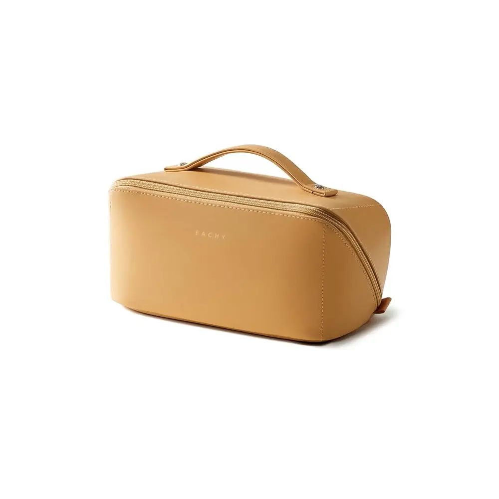 

Travel Makeup Bag,Large Capacity Cosmetic Bags for Women,Waterproof Portable Pouch Open Flat Toiletry Bag Pattern Makeup Bag