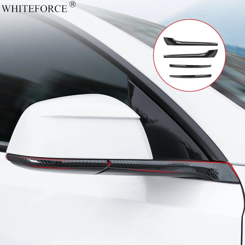 

Для Tesla Model Y Juniper 2025 зеркало заднего вида из нержавеющей стали, полоски для предотвращения столкновений, отделка зеркала заднего вида, наклейка против царапин