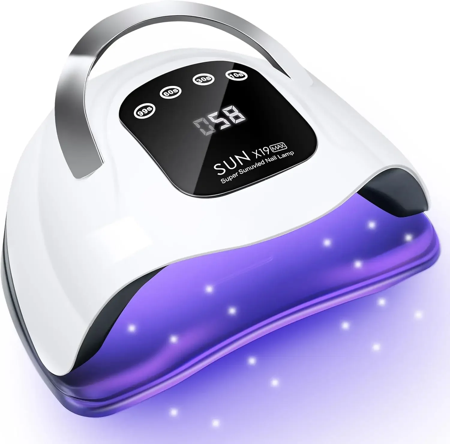 

320W UV LED Nail Lamp Fast Dry Gel Polish with 72 Beads Sensor 4 Timer