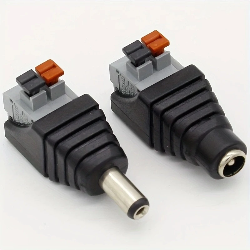 1Pair DC Male Female Connector DC Power Jack Adapter Plug Connector for 3528/5050/5730 Led Strip