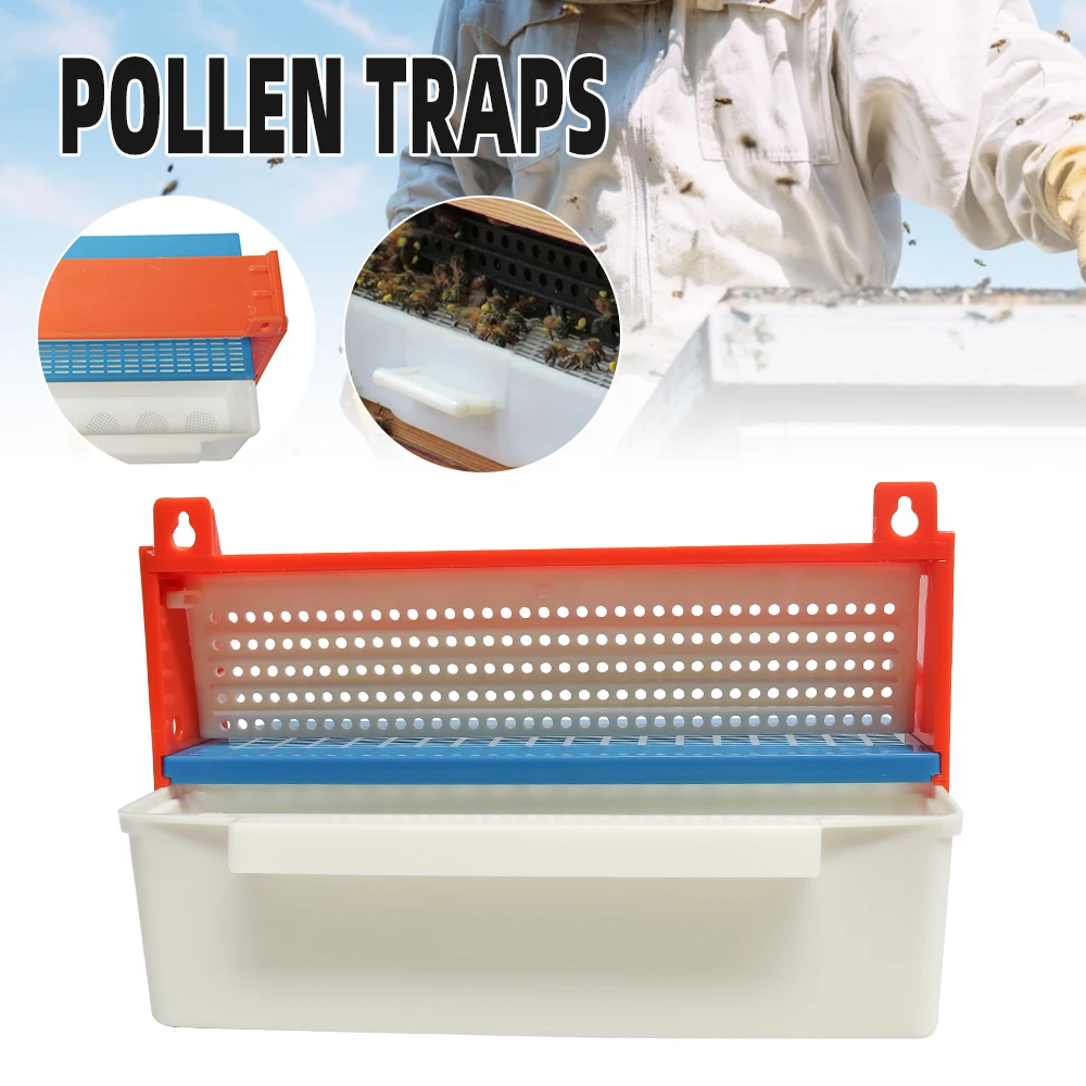 

1Set Bee Pollen Collector eco-friendly Pollen Collector Removable Ventilated Pollen Tray Bee Hive Entrance Bee Feeding Box