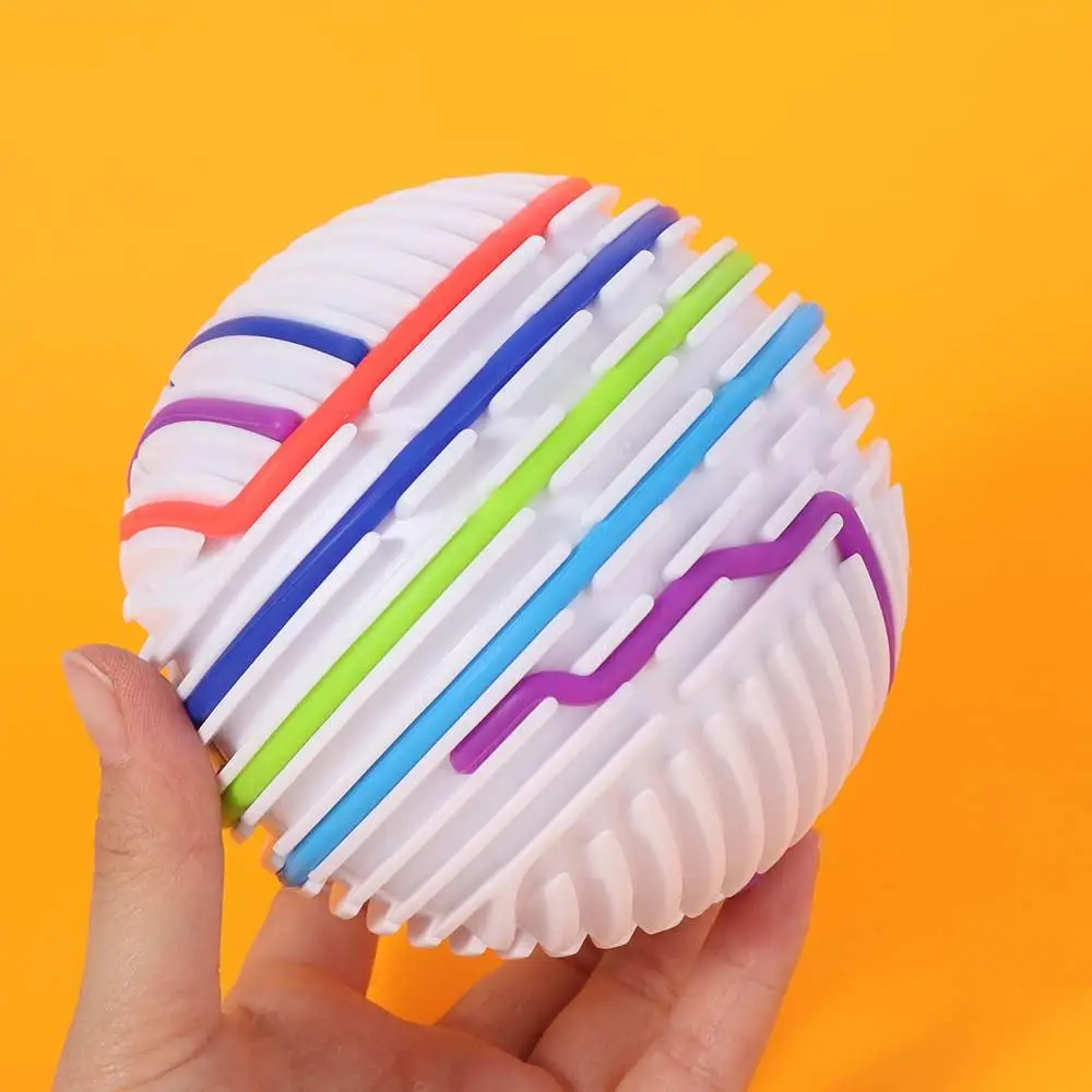 Boule d'activité sensorielle Montessori stéréoscopique 3D, couleur arc-en-ciel, corde torsadée, balle Fidget, matériau en Silicone, conception à faire soi-même