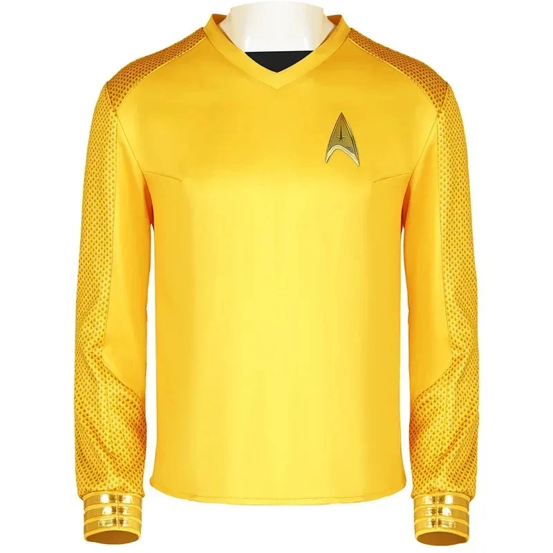 ★ Disfraz de Halloween de Star Trek: Generaciones, Abrigo del Capitán Christopher Pike de Strange Worlds, Camisa, Novedad 2026 ♥ Mira a mí ←_←