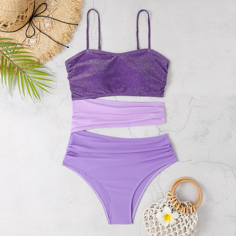 Violet Myers Swimsuit 2025: A Deep Dive into the Shiny Purple Contrast One-Piece That’s Taking Beaches by Storm