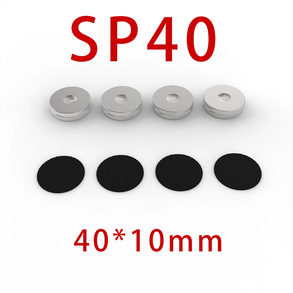 4 pezzi in acciaio inox antiurto Spike pad isolamento Stand feeptamlifier altoparlante Player Subwoofer ottieni puro effetto sonoro naturale