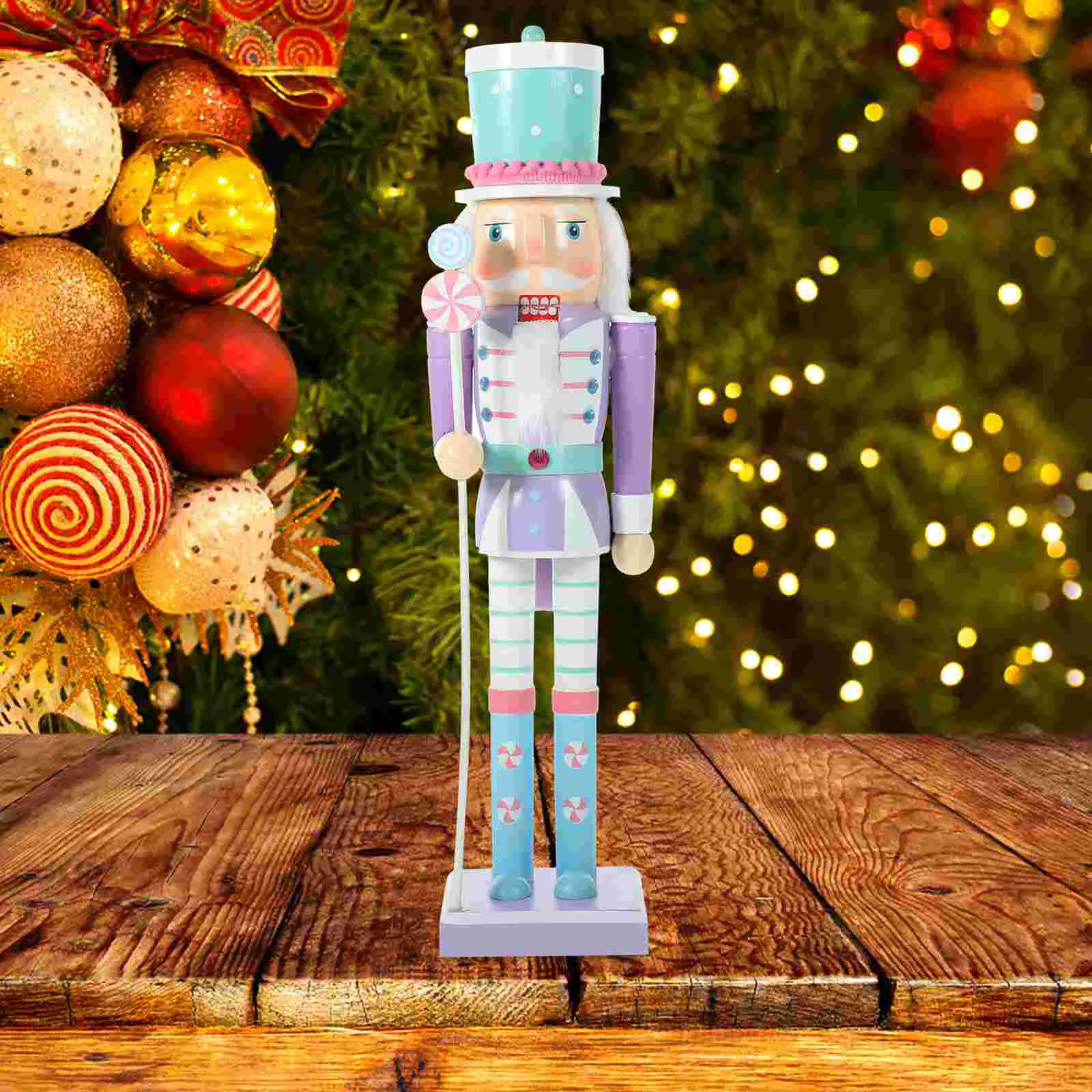 

Christmas Nutcracker Ornament Statue Gift Decorations Puppet Figure Girl Puppets for Kids