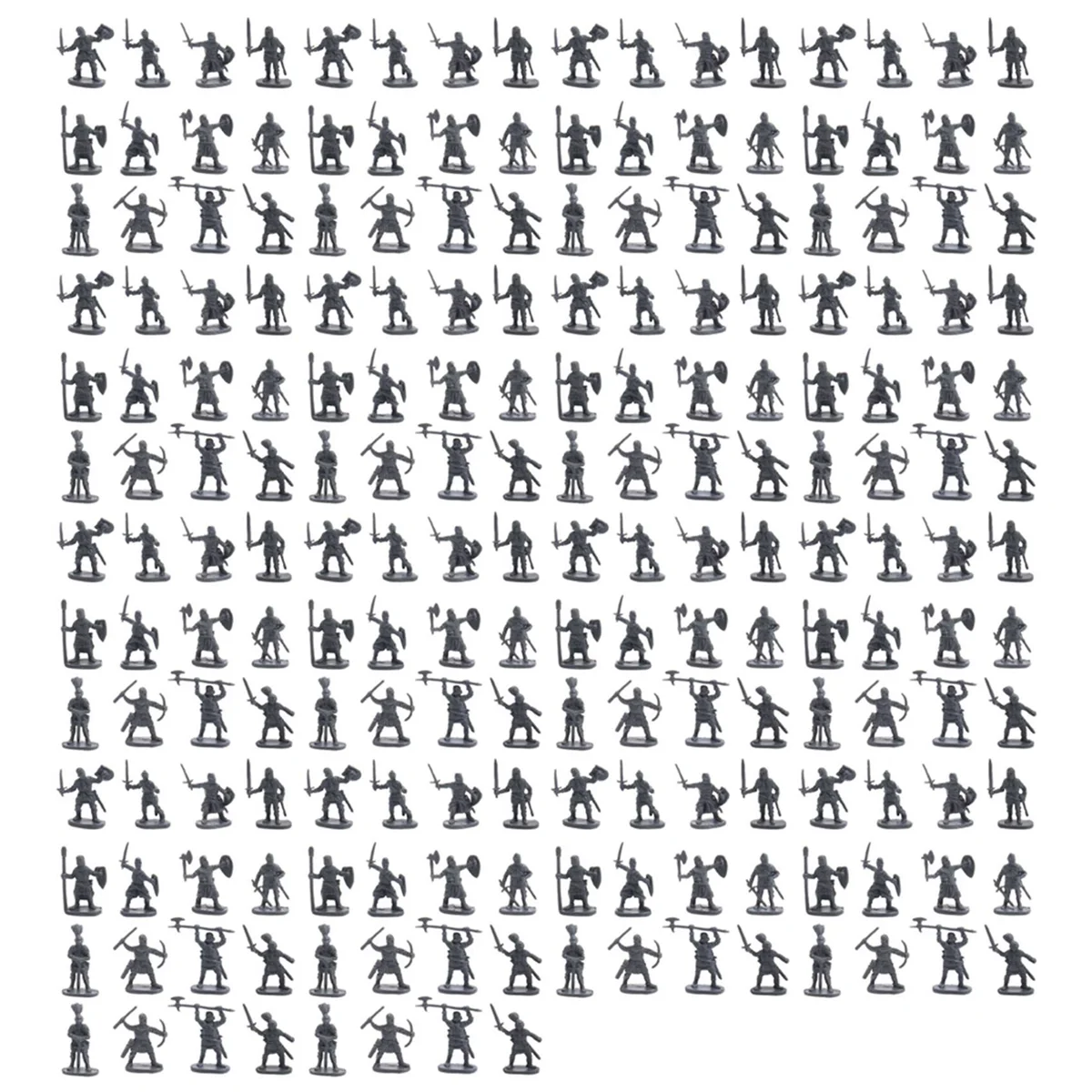 AS96-1:72 600/Szt. Plastikowe Figurki Starożytnych Żołnierzy Archaiczni Żołnierze Mężczyźni Szermierz Figurka Akcji DIY Scena Wojenna Szary