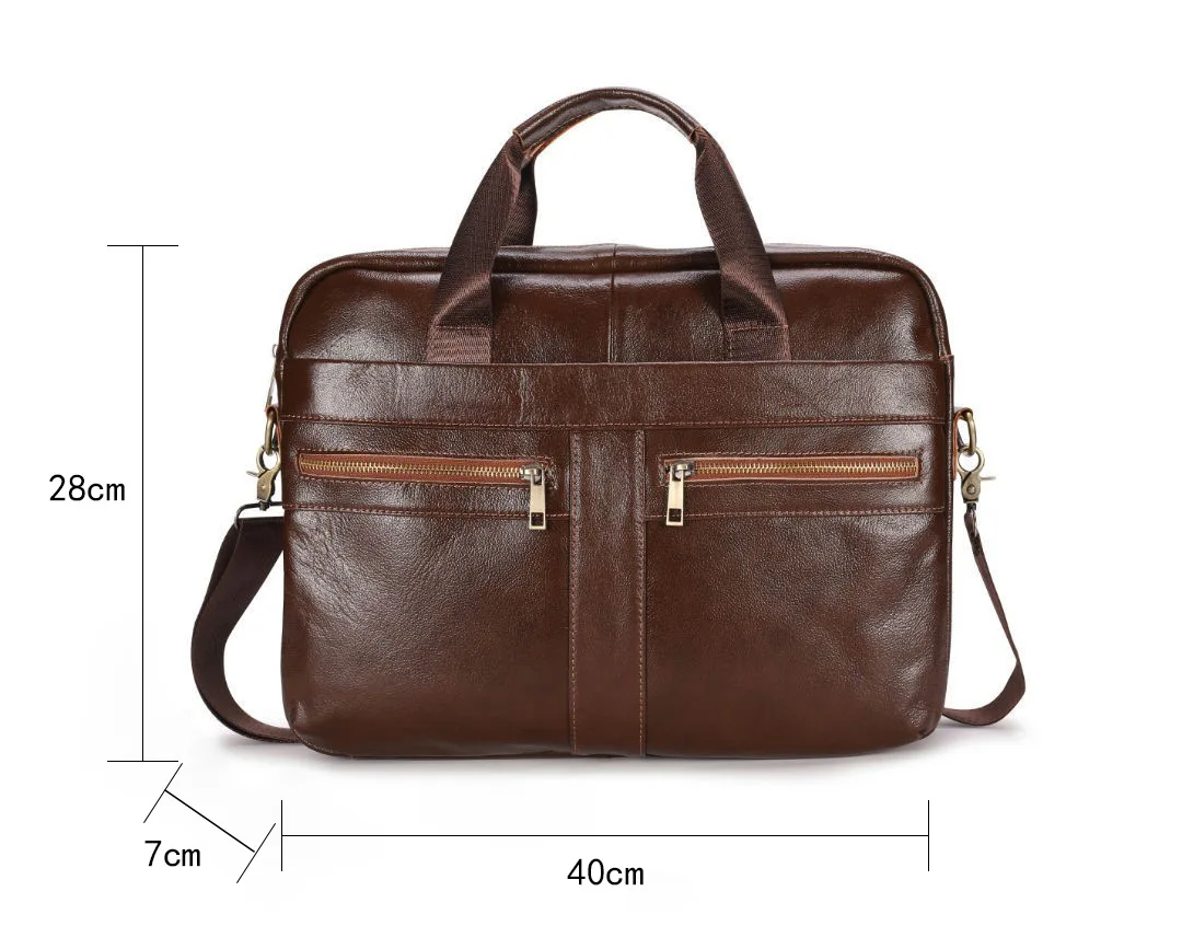 

Genuine Leather Multi-function Business Briefcase Document Bags Men's Handbag Messenger Bag