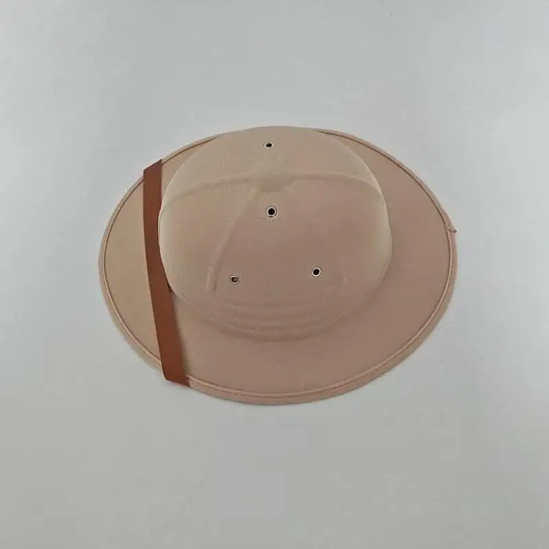 Modischer Vietnamkrieg-Hut für Damen und Herren, Britischer Strohhelm, Sommer-Boater, Bucket-Sonnenhut, Unisex Dschungel-Bergarbeiterkappe – Detail 8