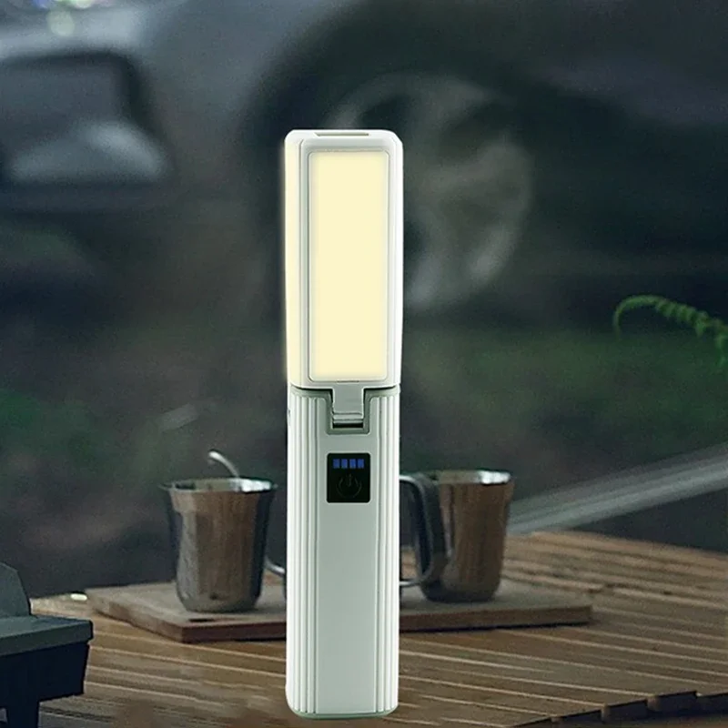 LED Camping Lamp Portable Foldable Waterproof Rechargeable Tent Hanging Camping Light Outdoor Emergency Lighting Flashlight