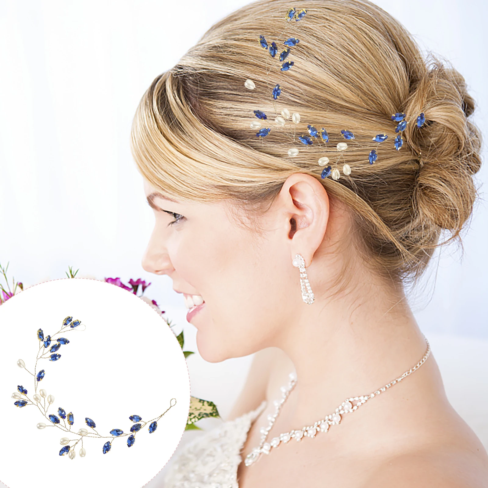 

Rhinestone Hair Accessories Soft Chain Bridal Headband Women Wedding Hairband Silver TS1753 Hair Bands For Women Prom Party