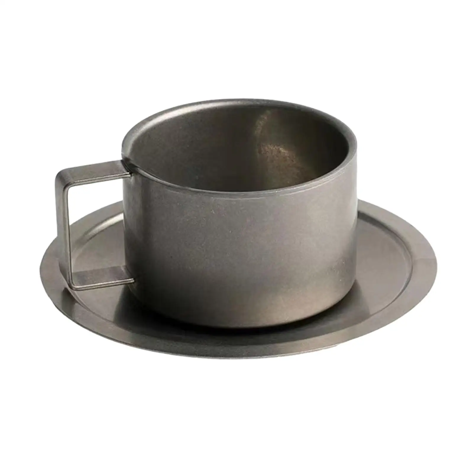 Coffee Mug Set Latte Mug Restaurant 200ml Capacity Drinking Cup Stainless Steel Tableware Matte Coffee Cup