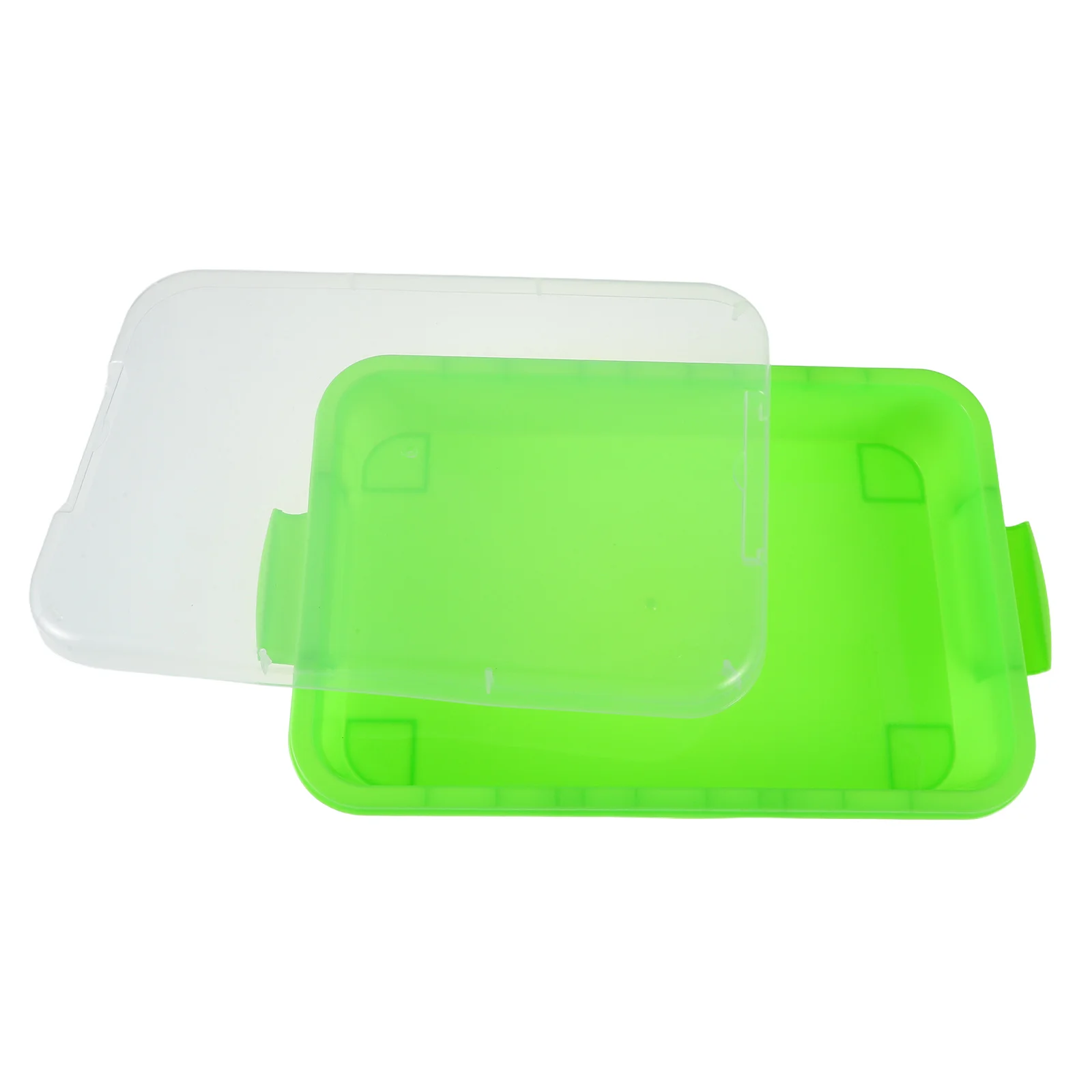 صندوق رمل بلاستيكي ذو طابع مساحة مع حل تخزين متكامل، ملحقات متنوعة للأطفال، اللعب الإبداعي للاستخدام الداخلي والخارجي