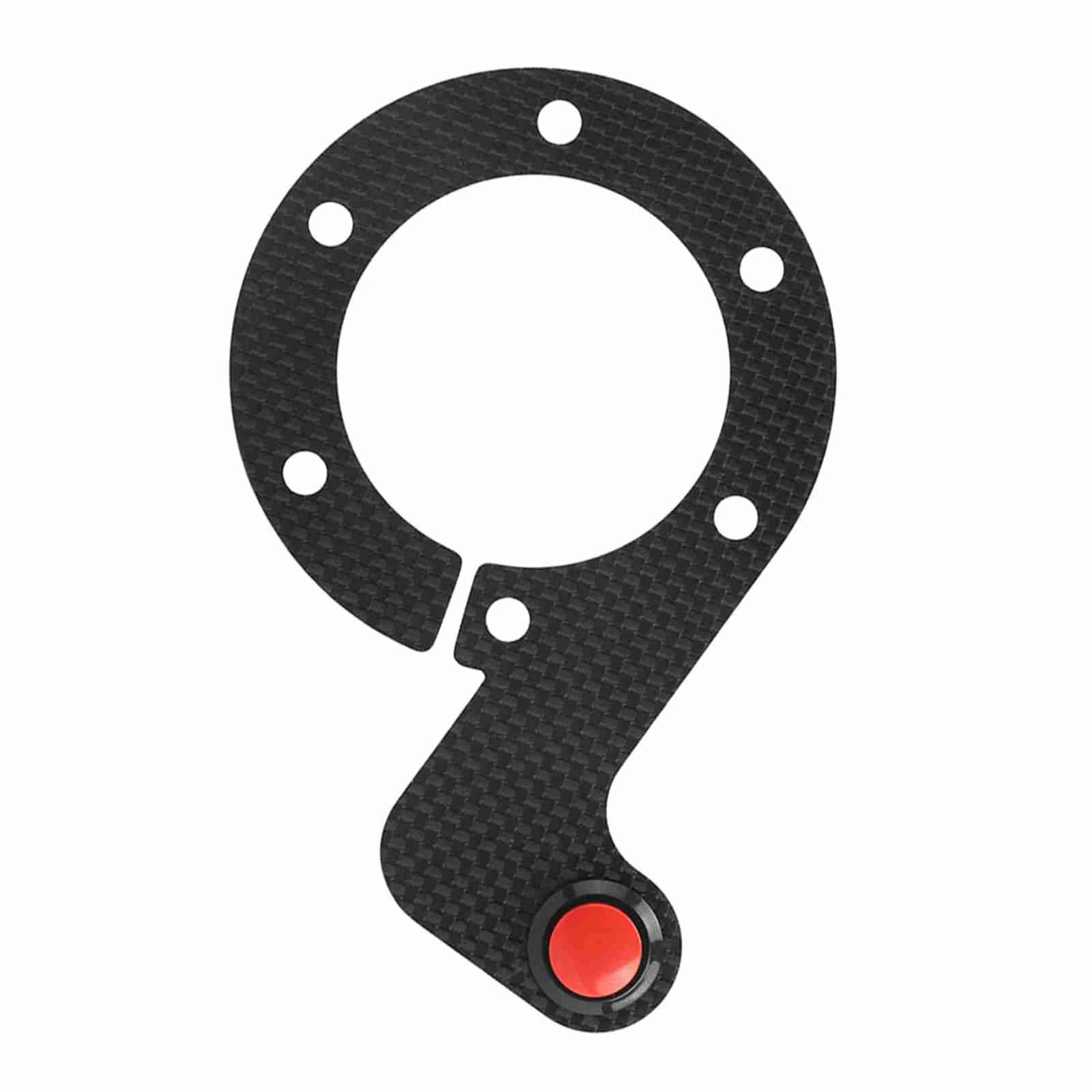 Carbon Fiber External Horn Button Kits (Single Button, 6 Bolts Steering Wheel, for MOMO/OMP/Nardi/Sparco) - Durable