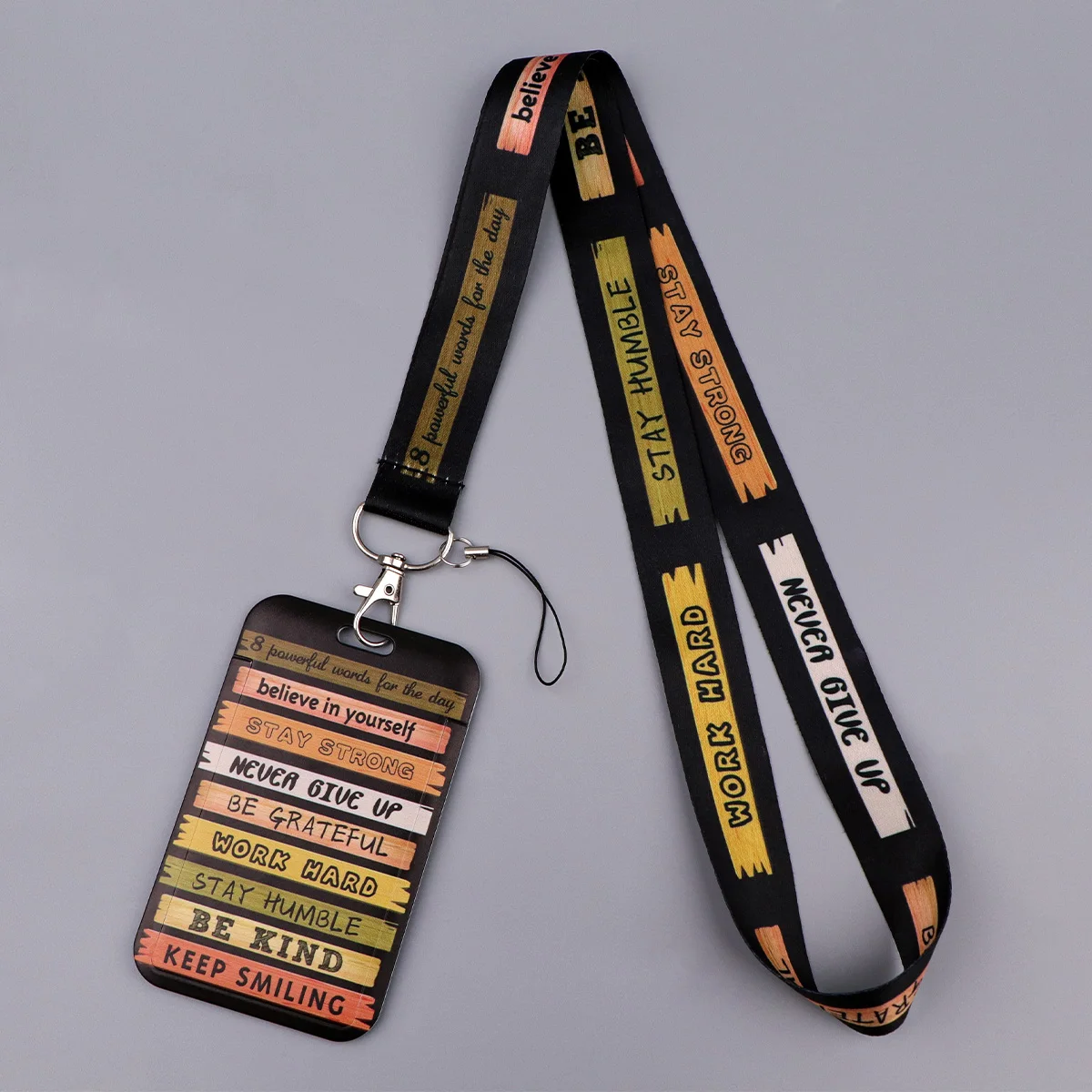 Skull Lanyards Word Print Card Holder Neck Strap Keyring on Backpack Bag Accessories Fashion Supplies Daily Party Gifts