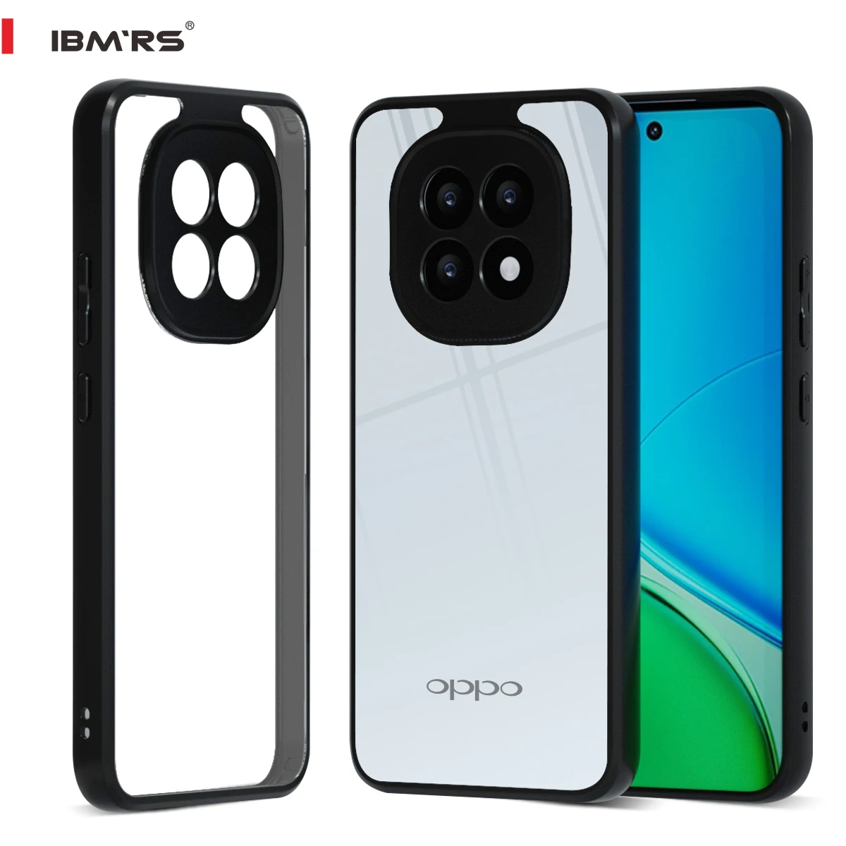 

IBMRS Camouflage Design Hard PC Back Cover with Soft TPU Bumper Shockproof Anti-Scratch Phone Case for OPPO F29 5G