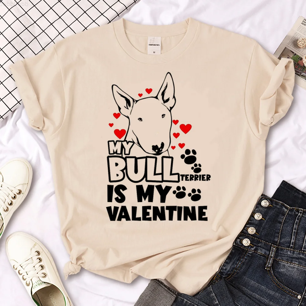 Bull Terrier top men summer tshirt boy manga harajuku clothes