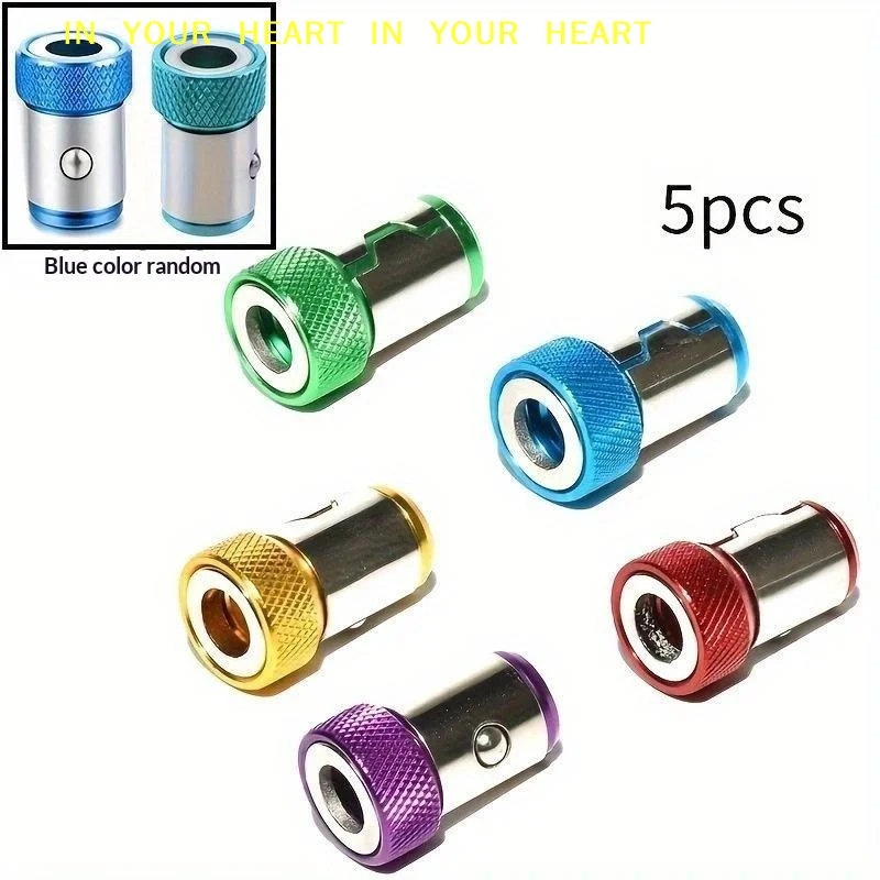 1/3/5PCS Universal 1/4 Inch Screwdriver Bits Strong Magnetic Colored Metal Batch Head for Home Furniture Assembly Repair Tools