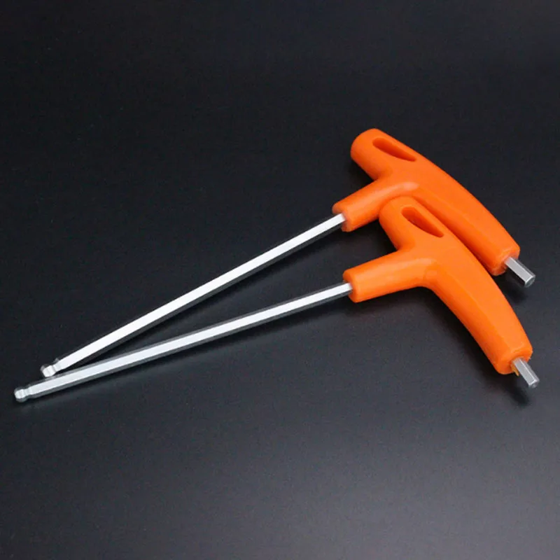 1Pcs Ball Head Allen Key Hex Wrench Set T-Handle Cr-v Steel Hex Key Spanner for Nut removal 2/2.5/3/4/5/6/8/10mm