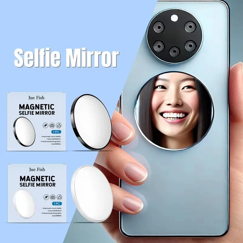 Magnetic Slefie Mirror Phone Rear Selfie Vlog MagSafe Mirror Photo Assist Camera Convex Mirror For IPhone Photography Kit