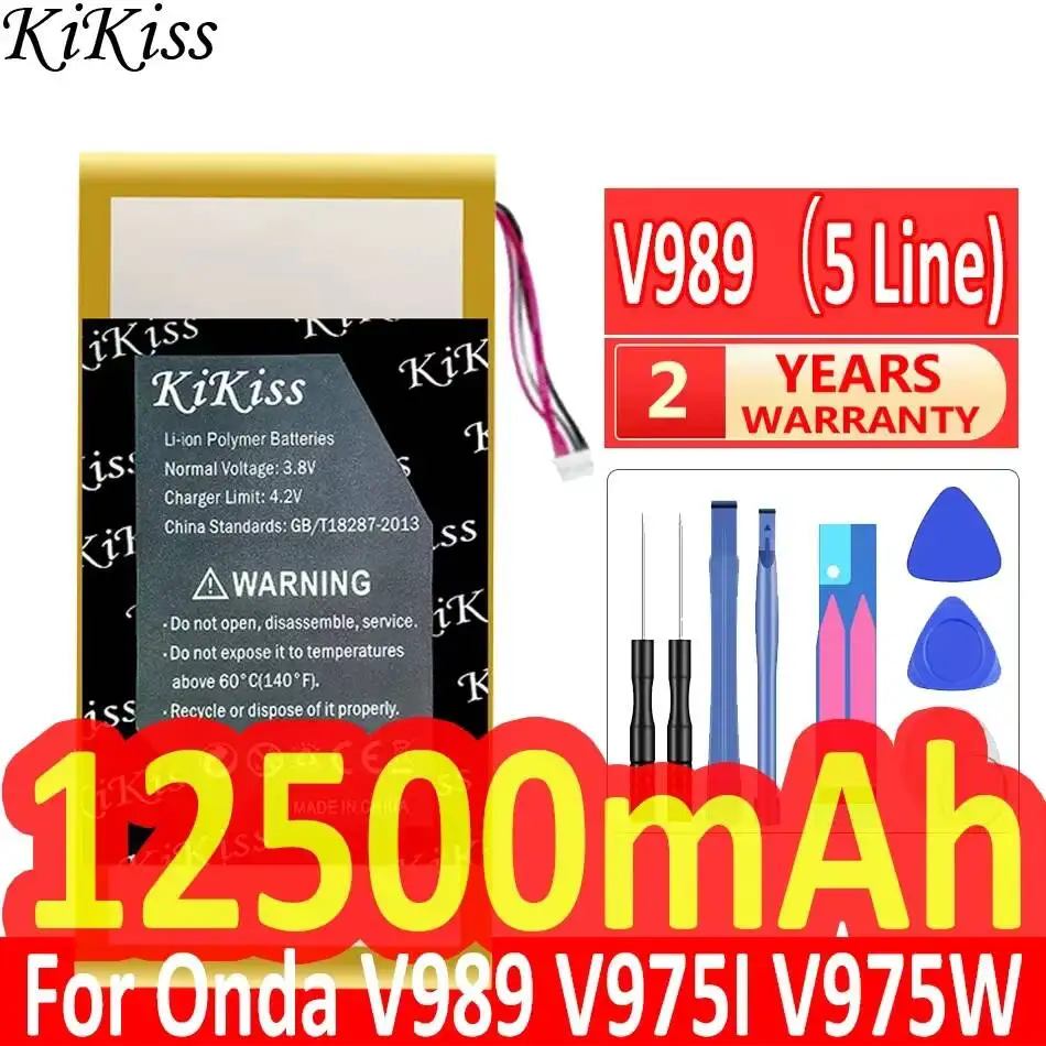 For Onda V989 V975I V975W 5-Wire 11000mAh Tablet Battery Premium Replacement