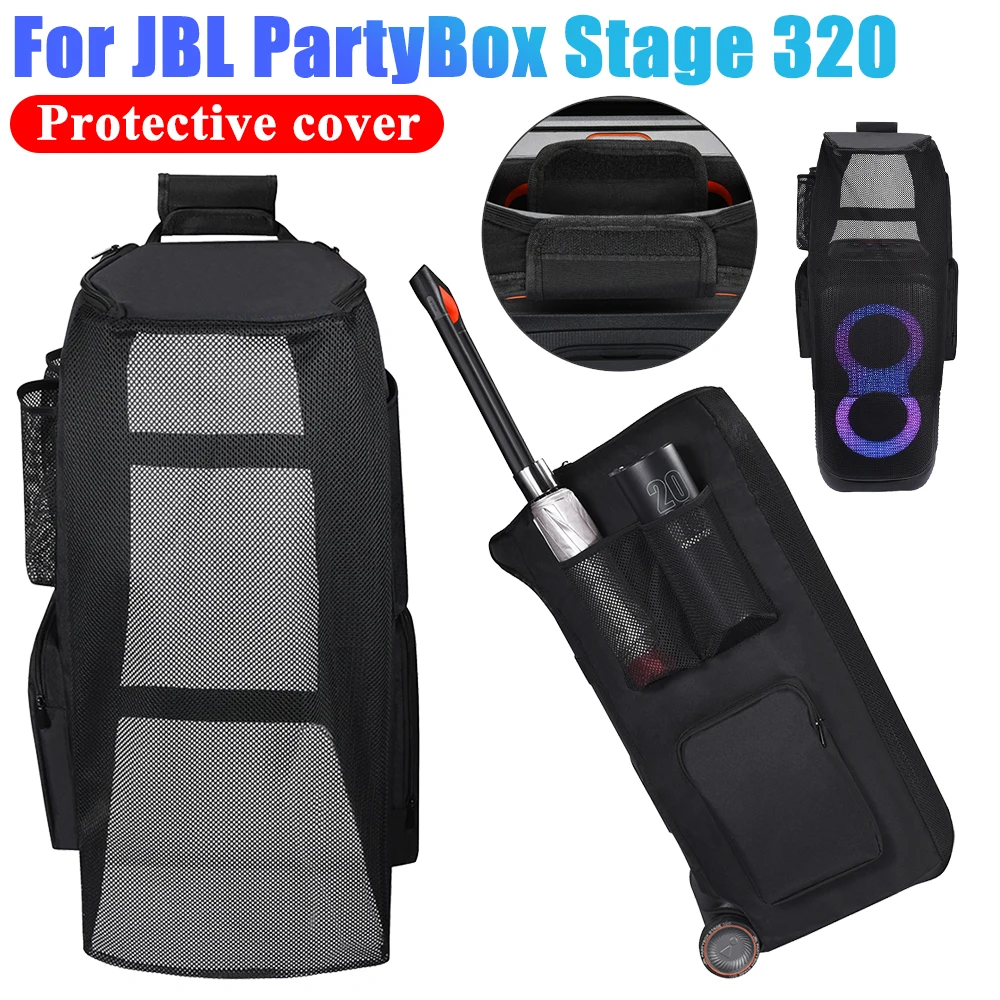 

Outdoor Dust Protection Case Scratch Resistant Carrying Cover Case Speaker Protective Case for jbl PartyBox Stage 320 Speaker