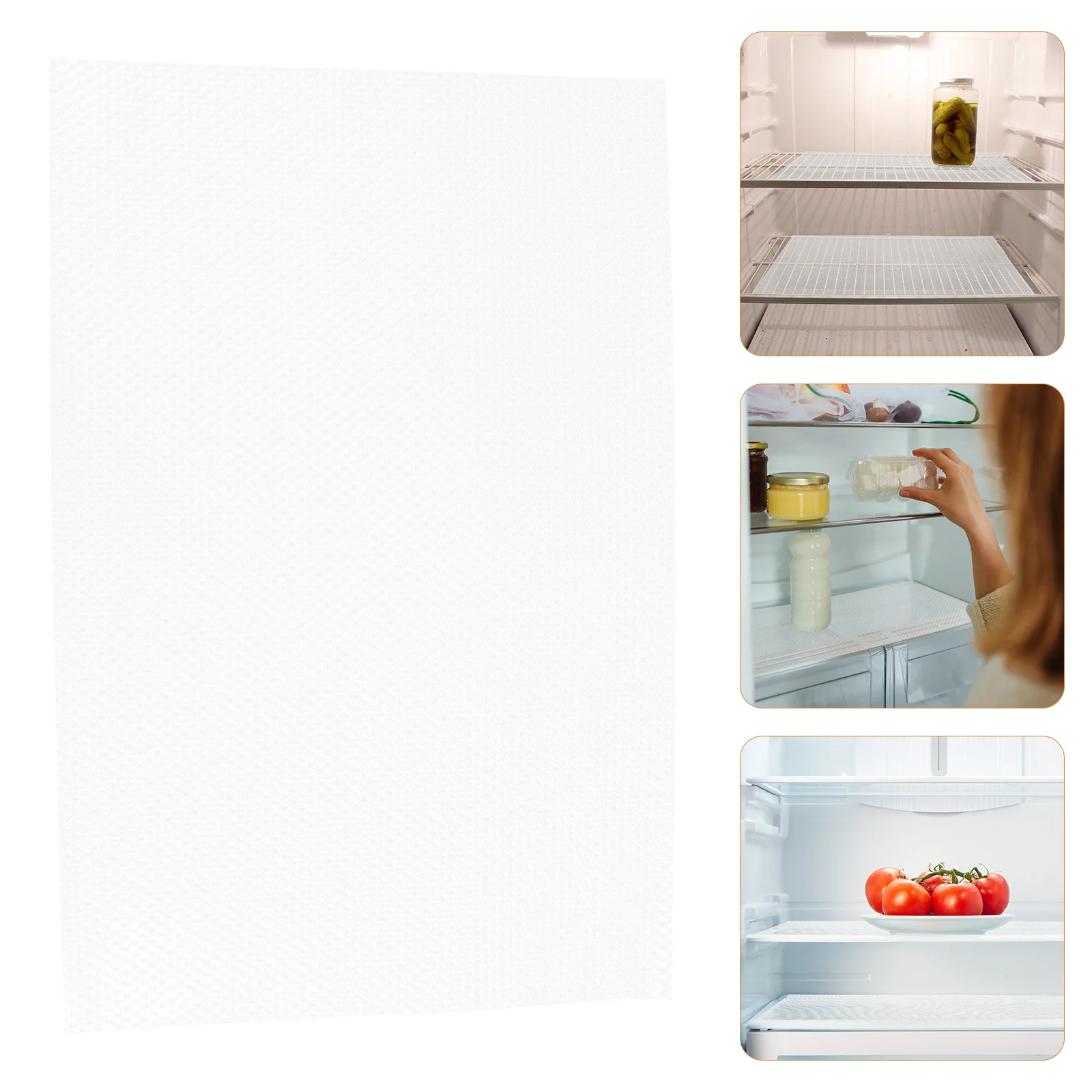 

9Pcs Refrigerator Liners Non-Slip Eva Cabinet Cushion Mats Oil Proof Antibacterial Shelf Liners for Kitchen Drawers Fridge