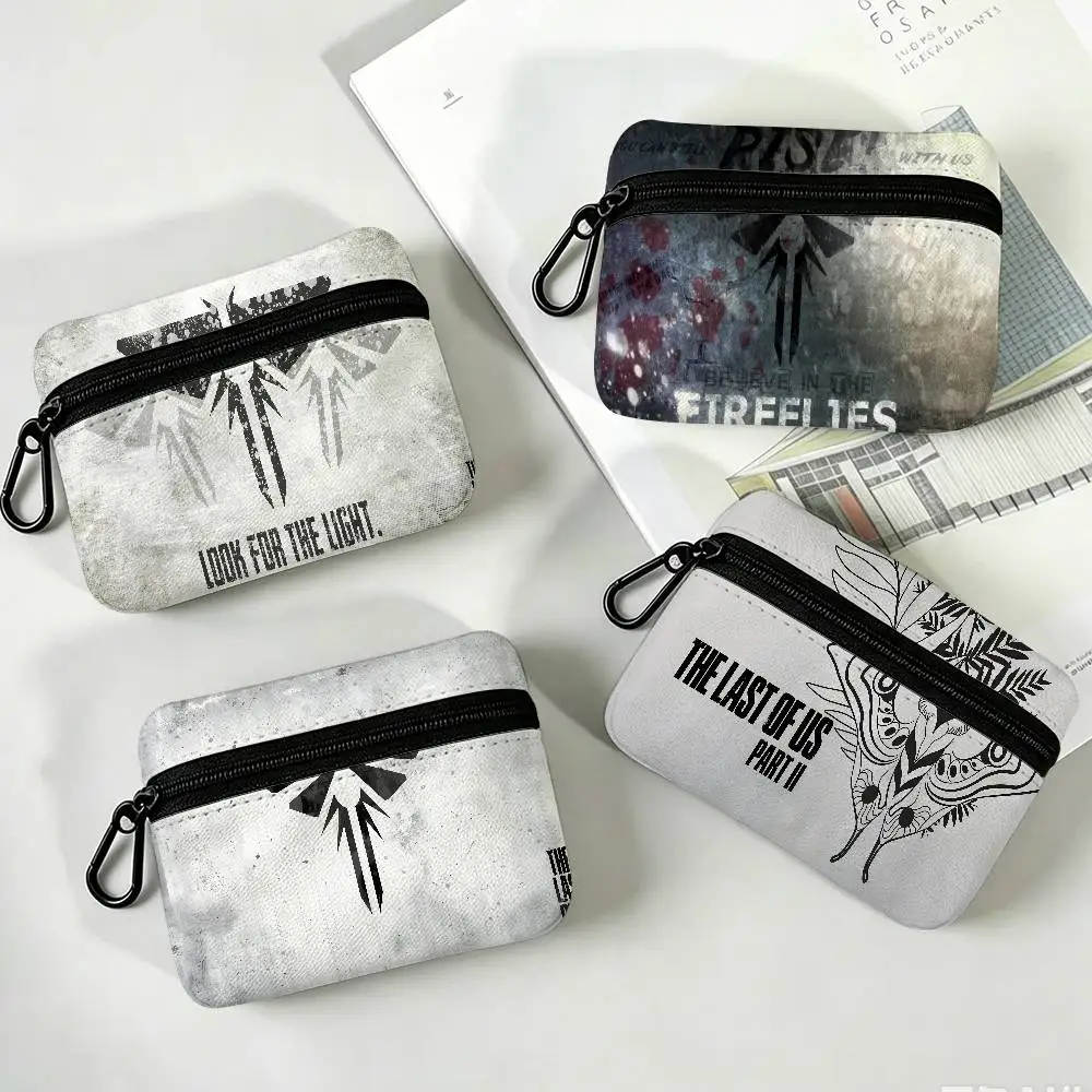 T-The-Last-Of-Us Post-Apocalyptic-Emotional Oxford Fabric Mini Coin Wallet Smooth Zipper Hanging Small Storage Bag For Travel