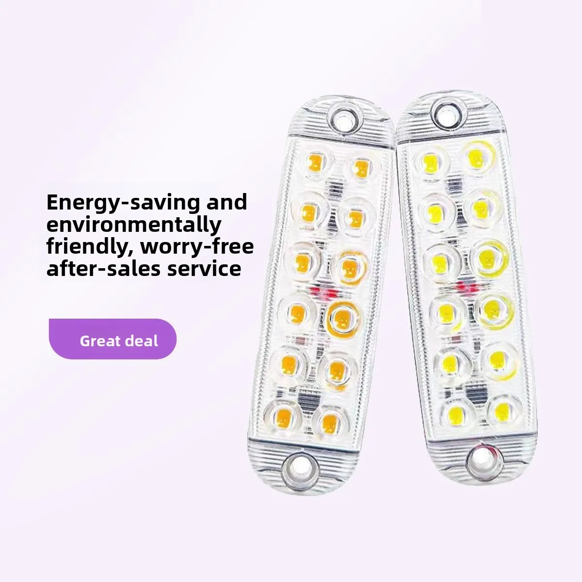 

12V-80v general LED warning flashing tail decorative light side motorcycle electric car truck