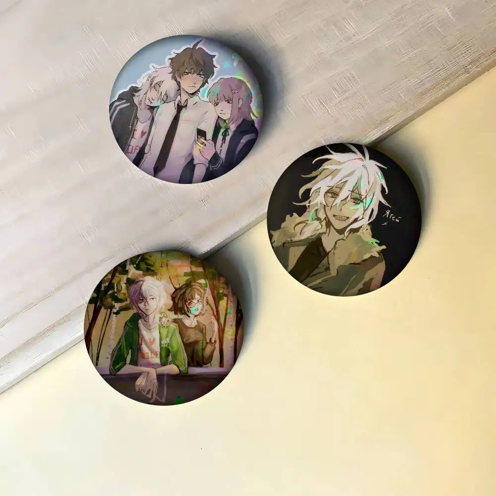 The Promise of Hope Anime   Cute Anime Figure Icon Badge Handmade Tinplate Brooch For Backpack Clothes Chest Ornament Gifts