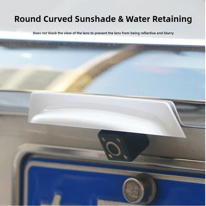Car Reverse Camera Rain Shield Car Reversing Mirror Camera Rain Shade Cover Rainproof Waterproof Shield Car Exterior Accessories