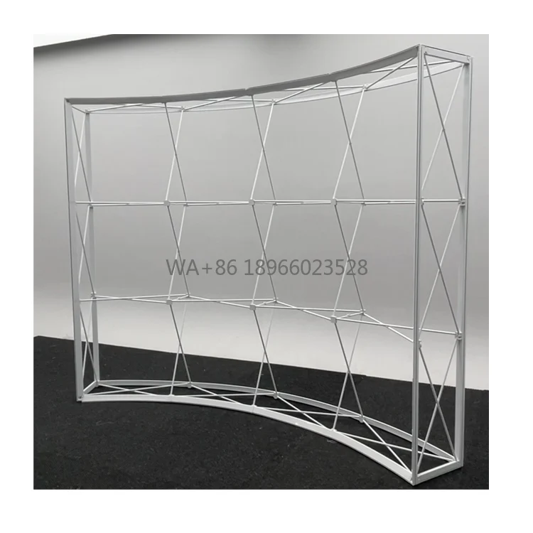 

10x10 10x8 Curved Portable Folding Trade Exhibit Event Display Stand Trade Show Backdrop