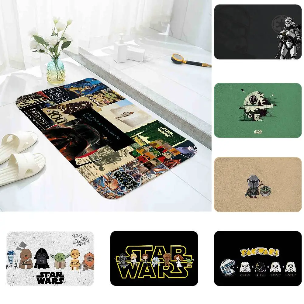 Tapis de sol S-Star Wars, tapis de lavage pour la maison, tapis antidérapant pour la décoration du salon, tapis d'entrée