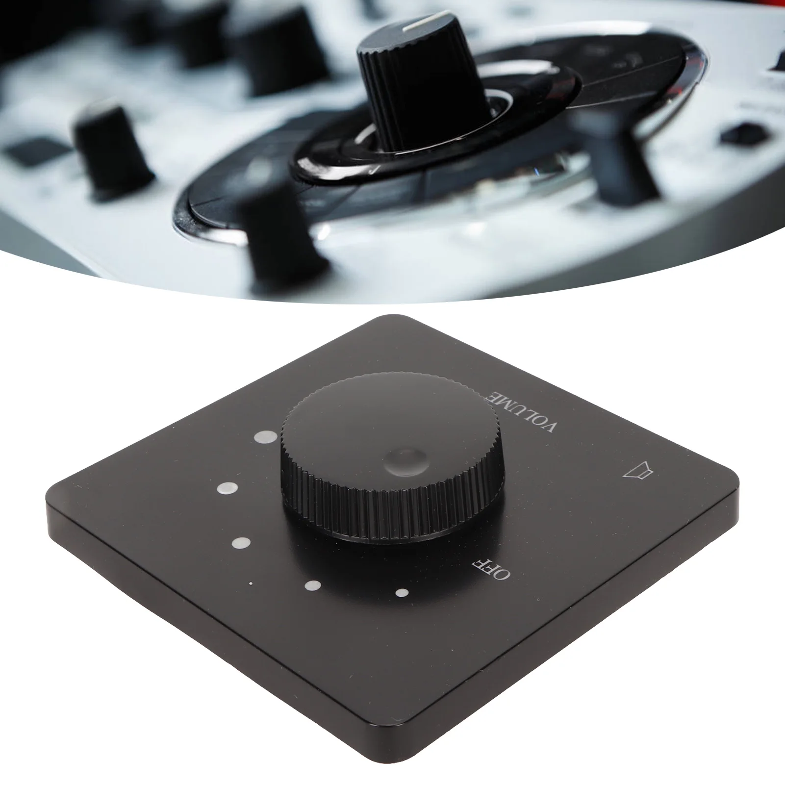 ZK20 50W Volume Control Professional Safety 5 Gears Tuning Knob Volume Controller for Home Speakers Black