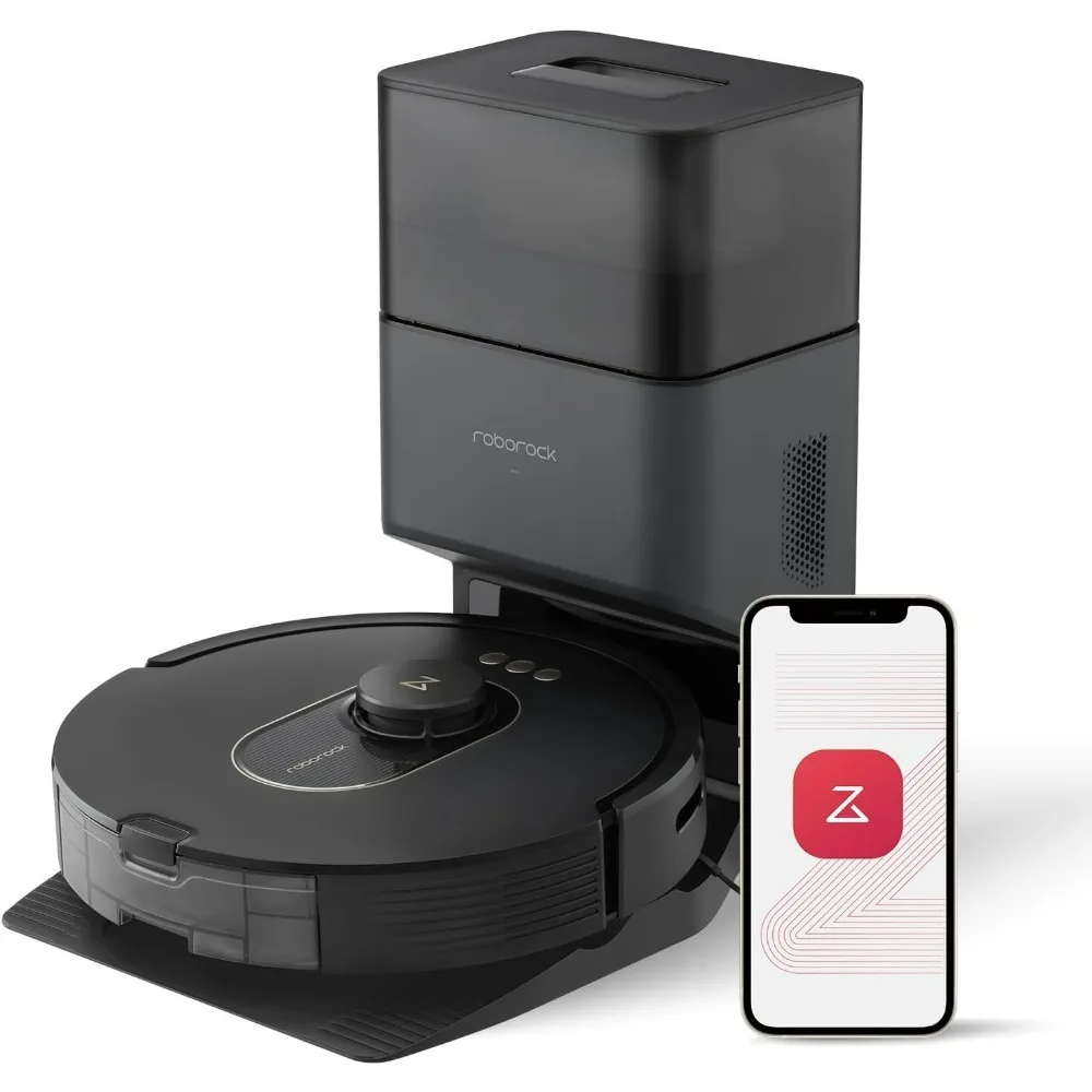 Robot Vacuum Hands-Free Cleaning for up to 7 Weeks, PreciSense LiDAR Navigation, Multi-Floor Mapping, App & Voice Control