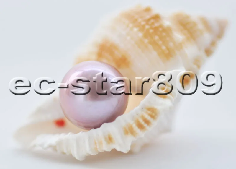 MTC·STAR  12mm Natural Lavender Round Edison Keshi Pearl Loose Bead (P6714 )