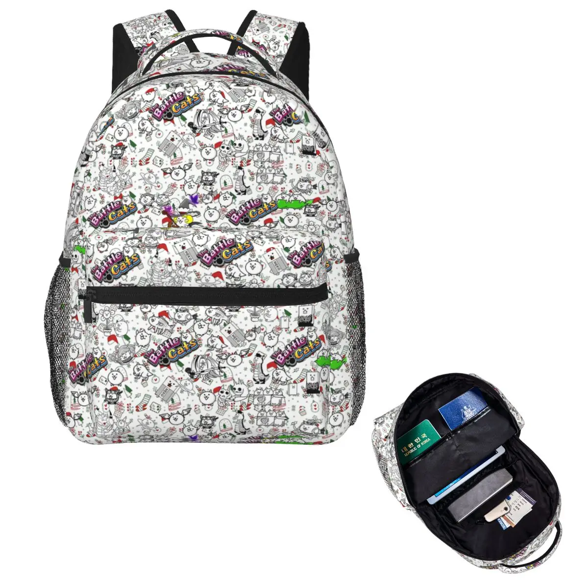 

Рюкзак Battle Cats, Лидер продаж, рюкзак большой емкости для мальчиков и девочек, школьная сумка, сумки на плечо для мужчин и женщин