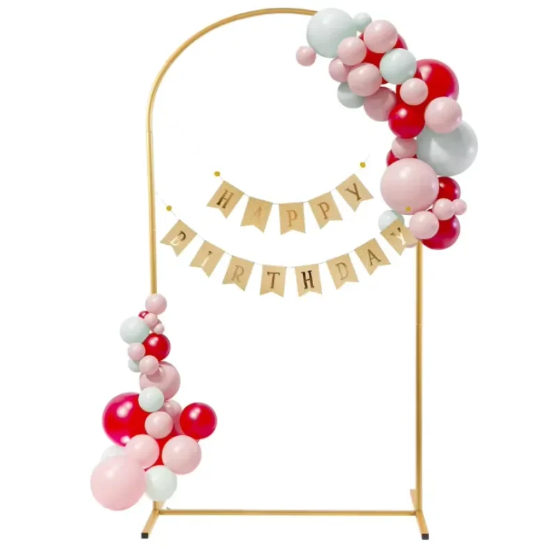 

Backdrop Arch Stand Gold Balloon Arch Reusable Wedding Stand Arch Frame for Wedding Ceremony