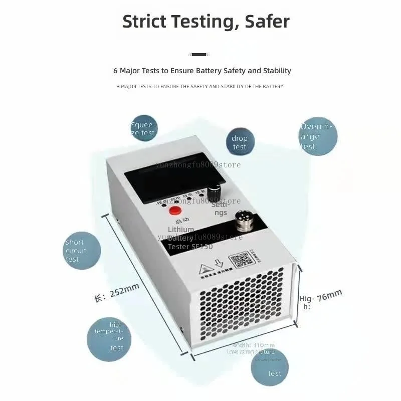 Battery Repair Tester, SF150 Single Channel Charge Discharge Device, For Ni-MH Li-ion Lead-Acid Battery Test Projects