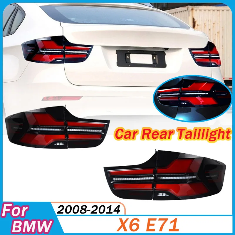 

Задний фонарь для BMW X6 E71 2008-2014, комплект для модернизации с LED-подсветкой, указателями поворота, стоп-сигналами, комплект для кузова, установка Plug and Play